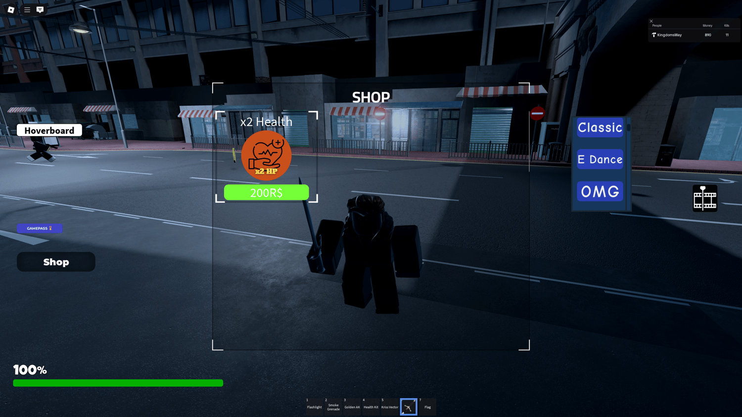 Shop UI and kill counter system Roblox