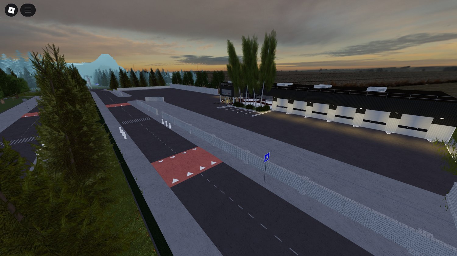 Roblox police station exterior view