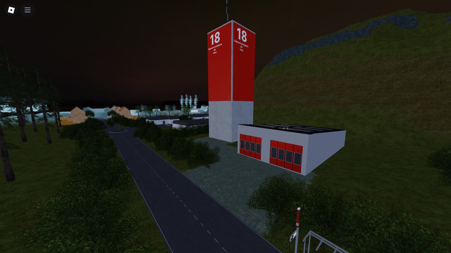 Mixed terrain RP map for Roblox