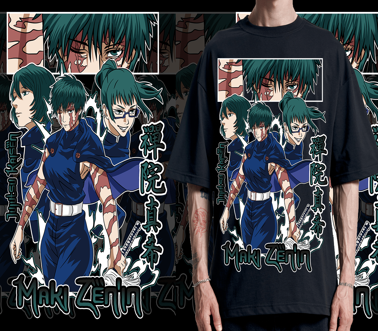 DESIGN ANIME  Jujutsu Kaisen MAKI ZENIN
