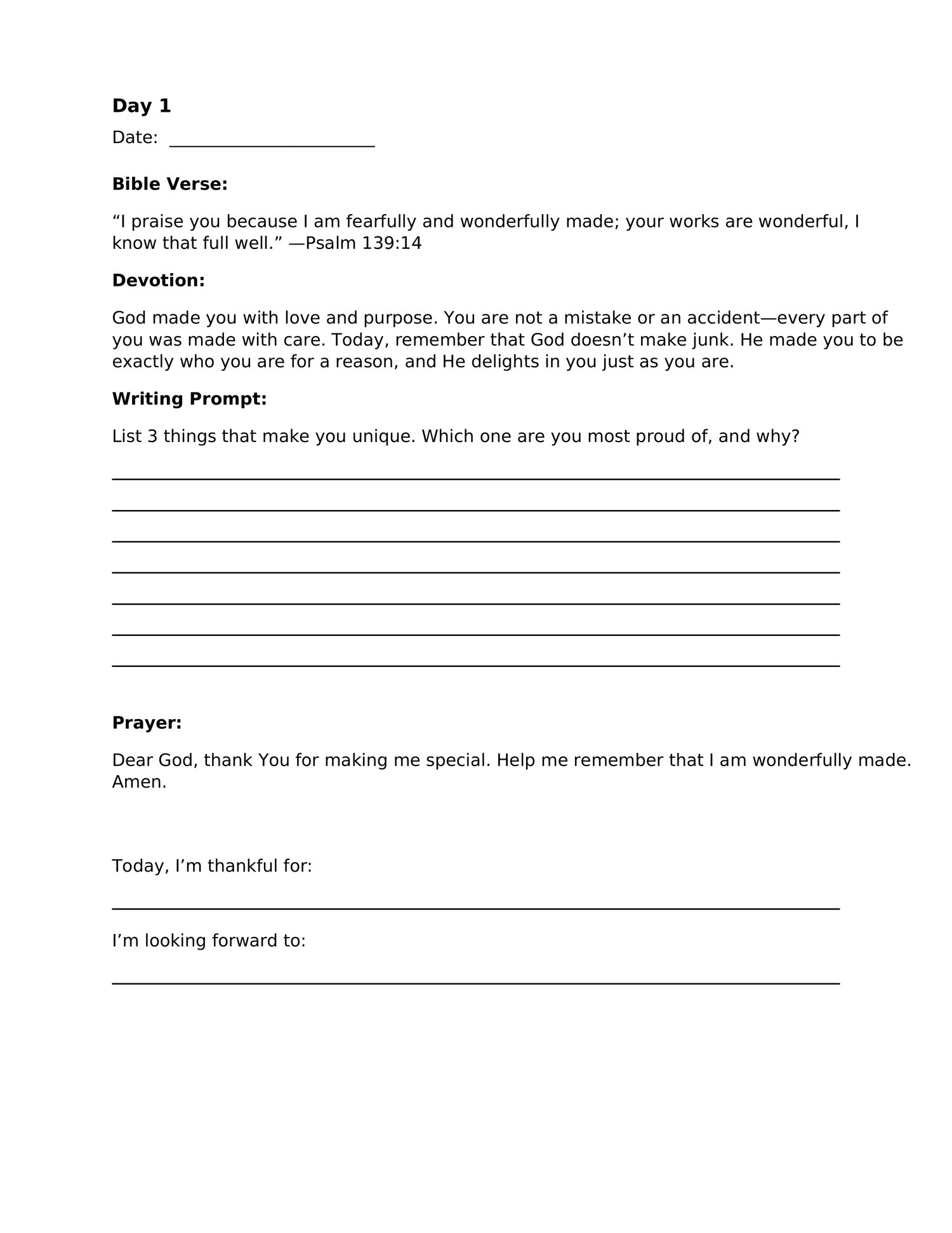 Kid’s 7-Day Devotional – A Free Guided Journal to Build Faith ...