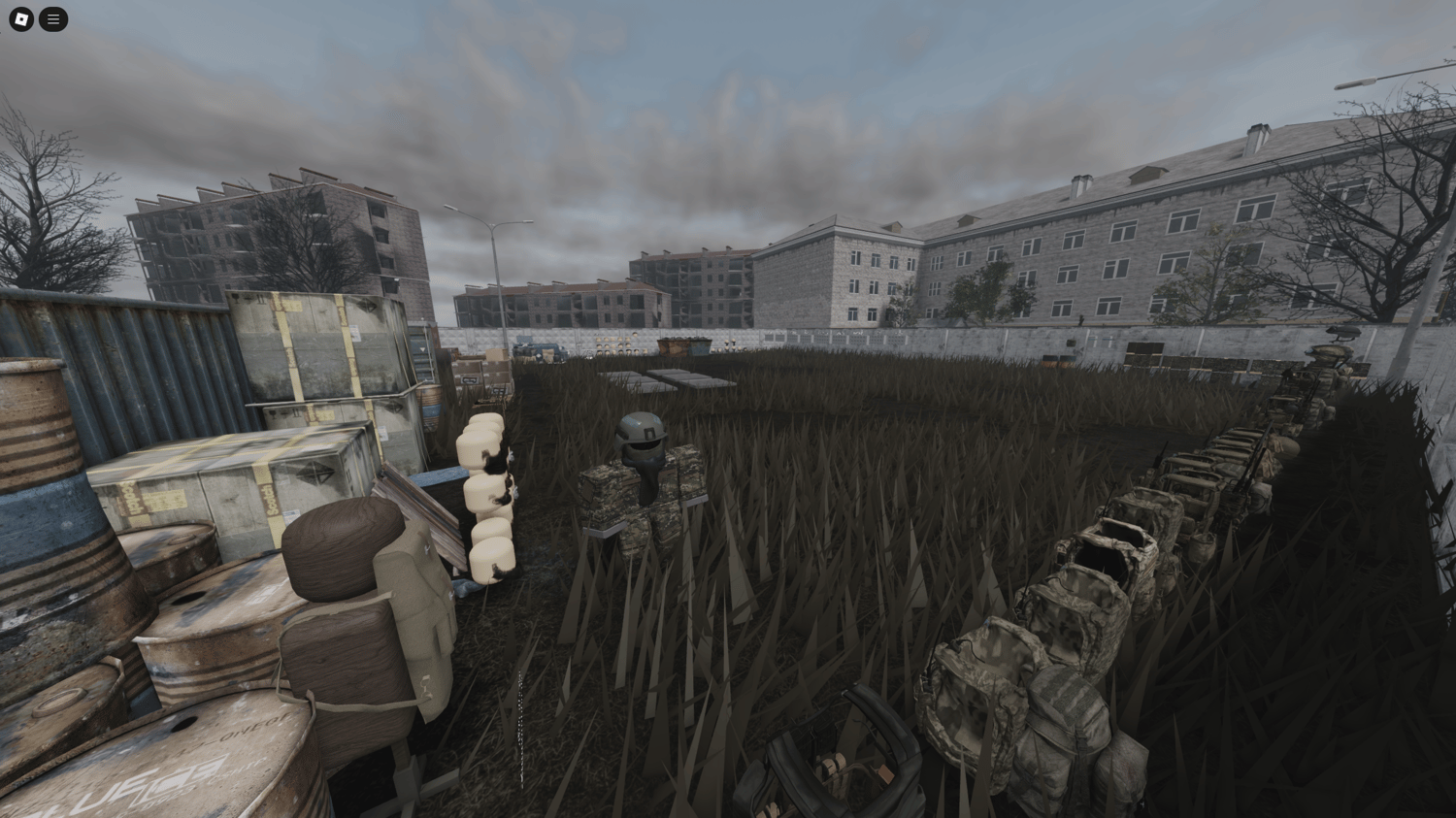 In-game footage of firefight using modern weaponry