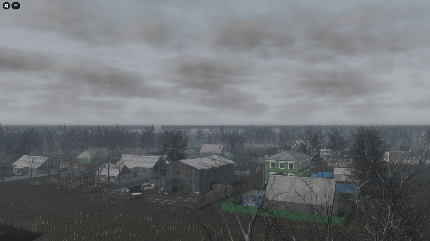 Realistic buildings, forests, and destroyed vehicles