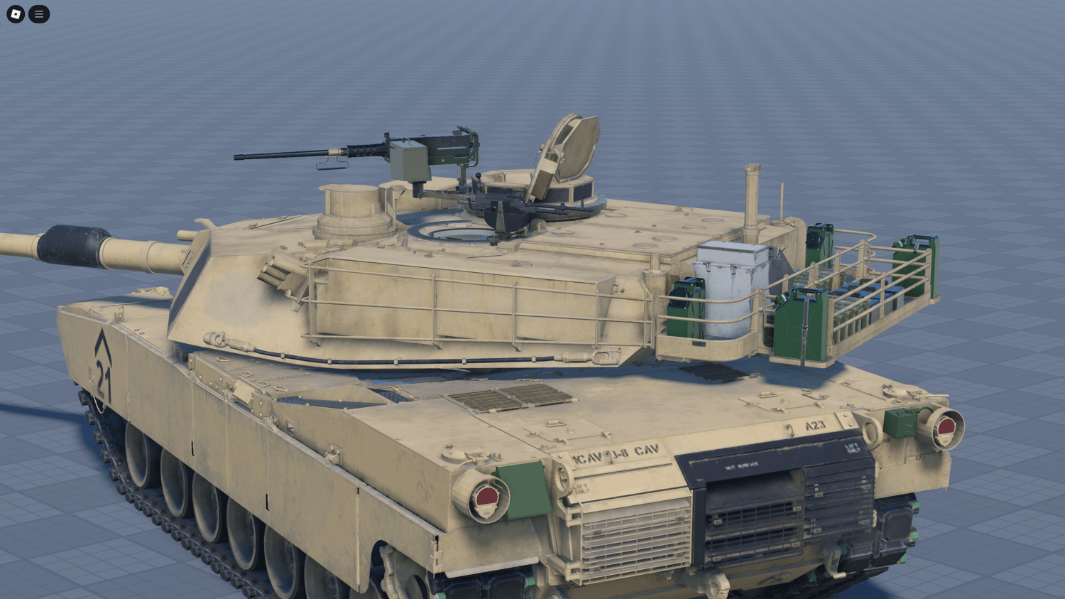 In-game deployment of M1 Abrams tank