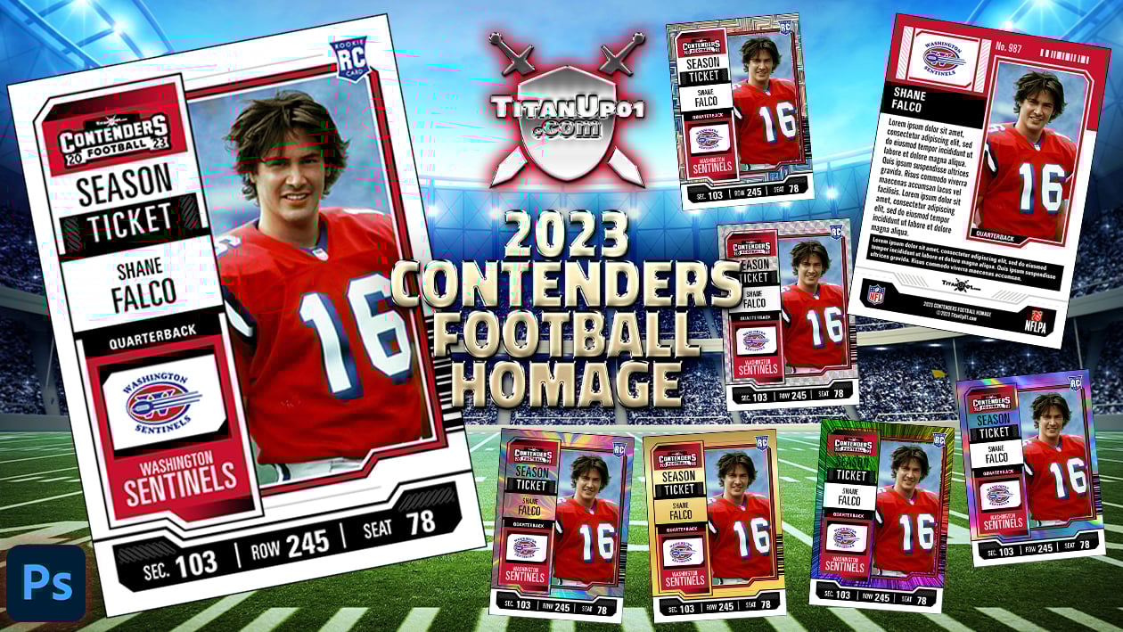 2023 Contenders Football Photoshop PSD Templates