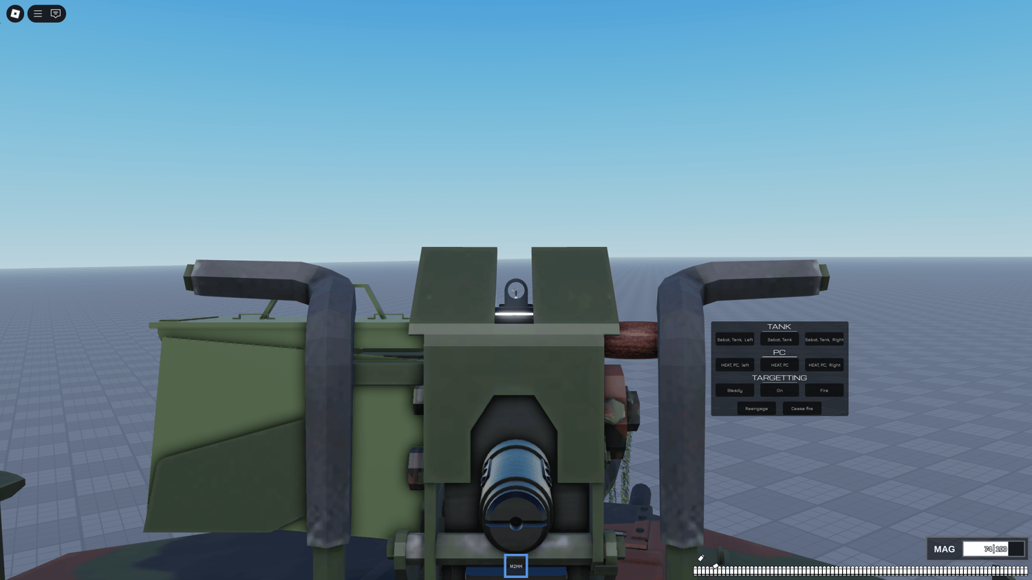 Suspension showcase of M1A2 in terrain