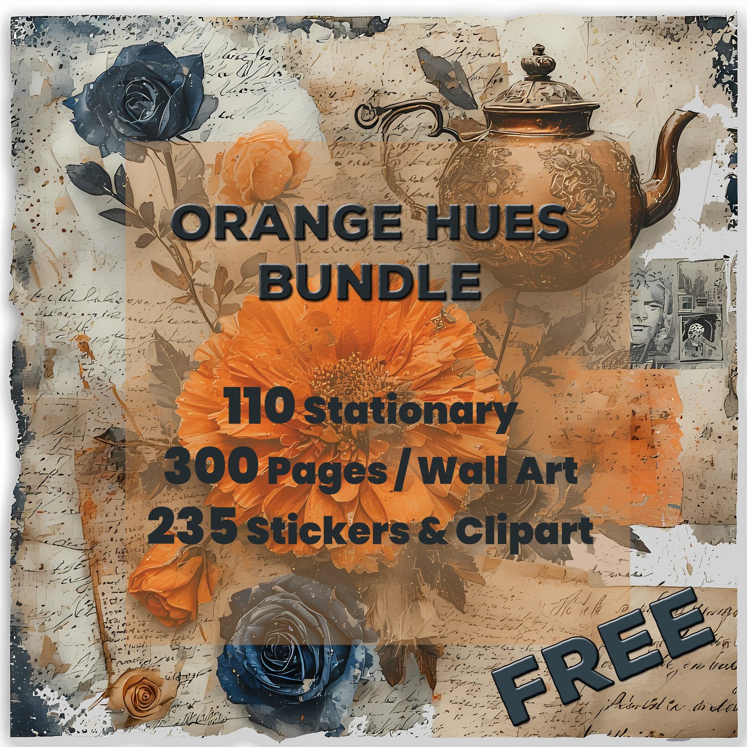 free digital bundle, vintage junk journal kit, printable scrapbooking kit, fussy cut printables, free mixed media downloads, printable embellishments, antique clipart bundle, digital ephemera pack, free junk journal pages, DIY collage kit, printable stick