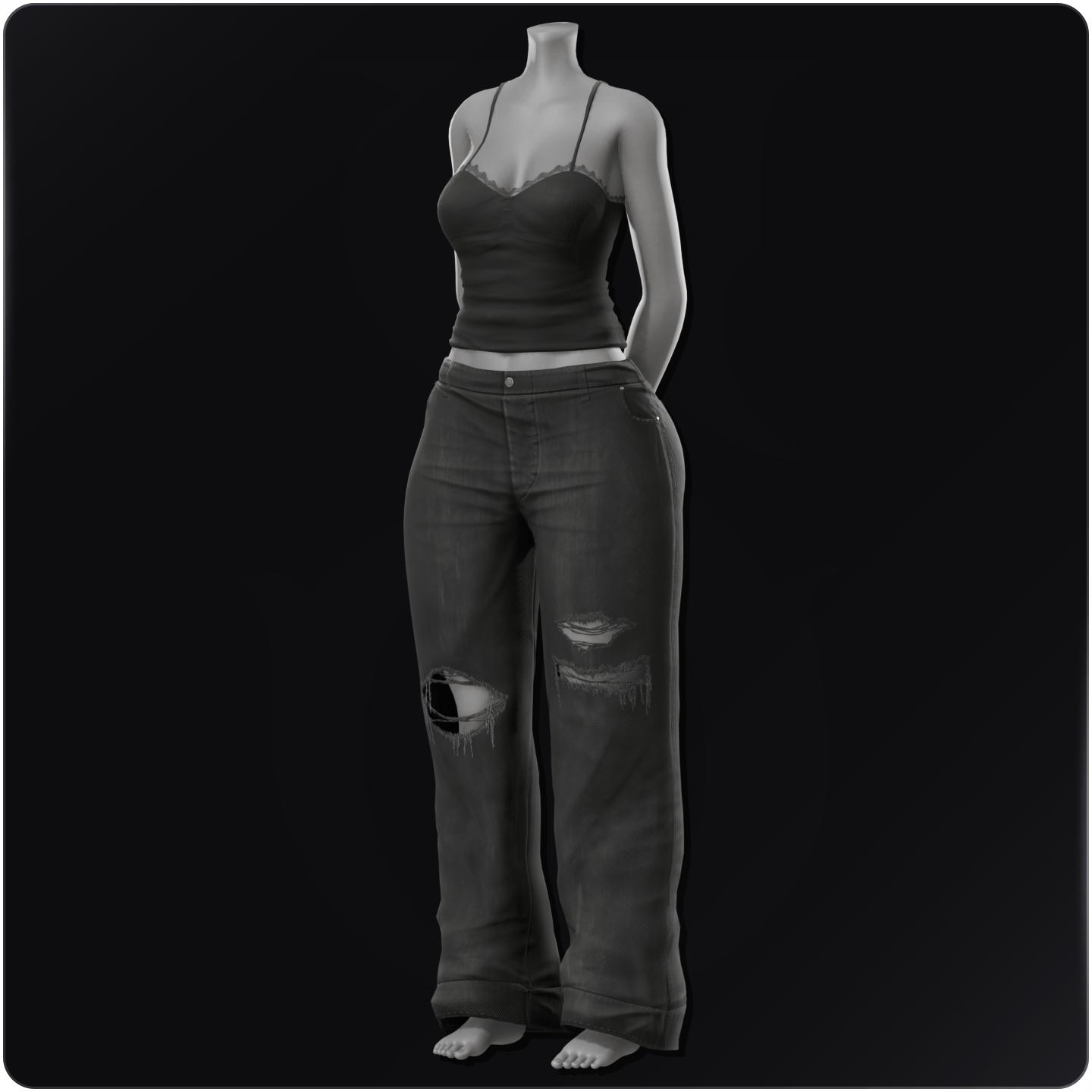 Cami Top & Jeans [FREE in Server]
