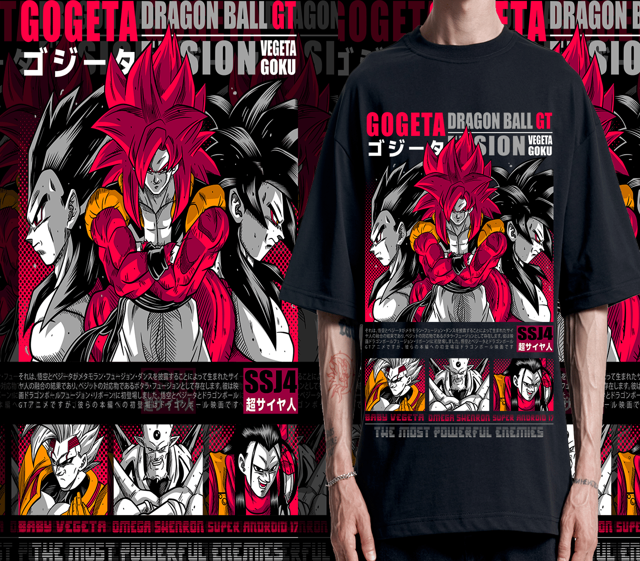 DESIGN ANIME DRAGON BALL GT