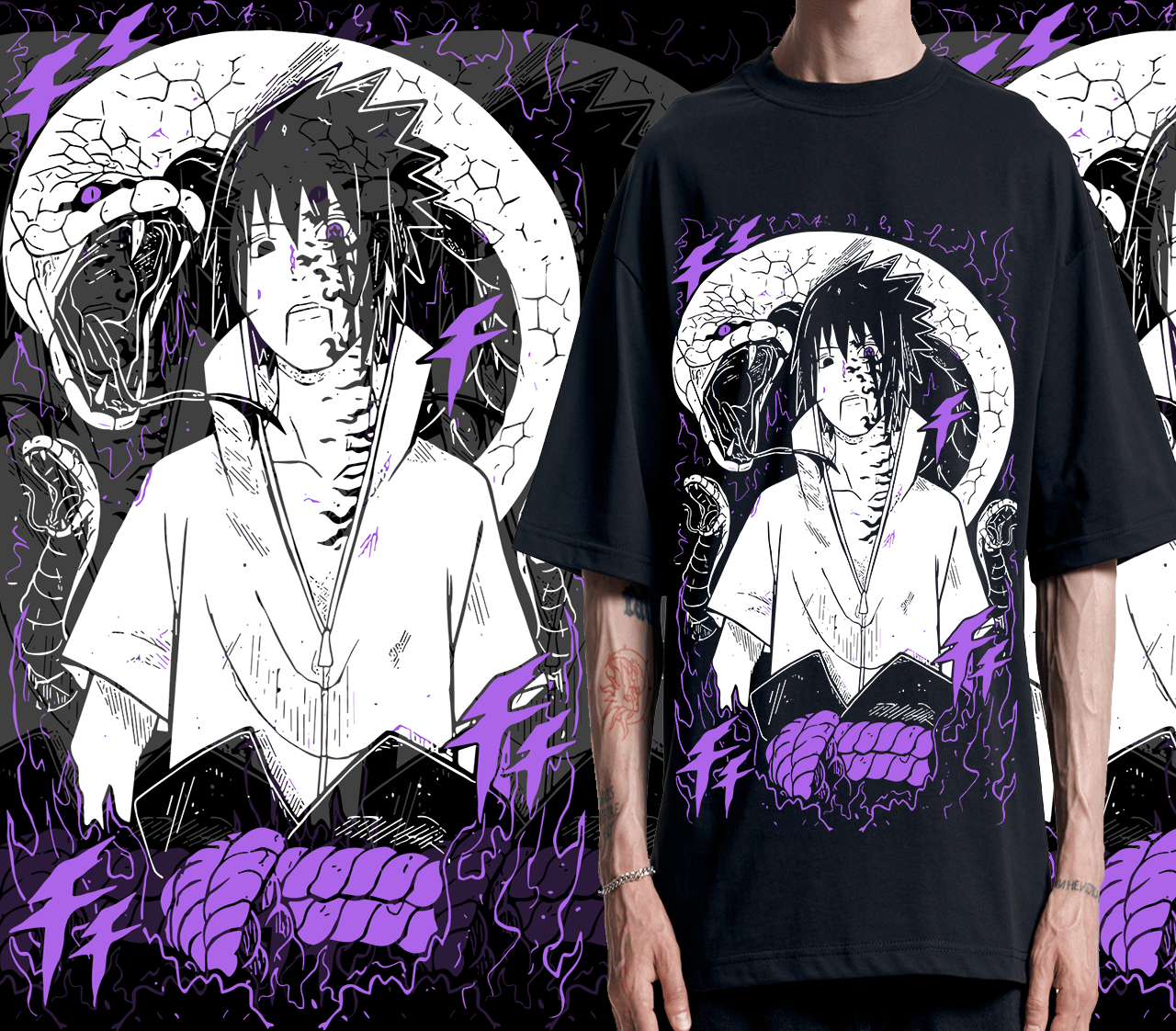 DESIGN ANIME NARUTO SASUKE