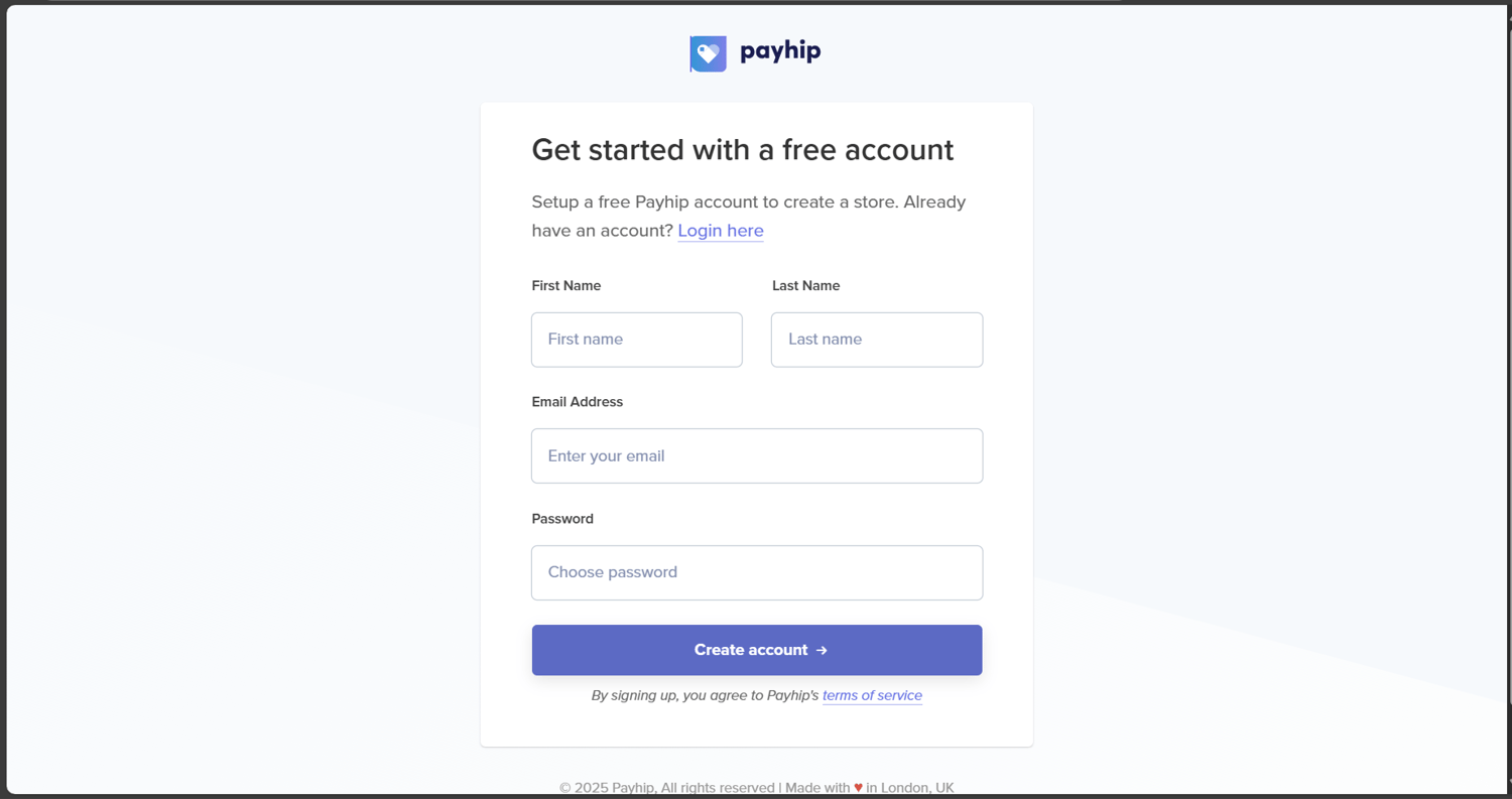 In-depth guide using Payhip—step-by-step for zero cost setup