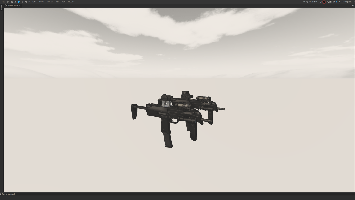 Roblox Strike MP7 submachine gun