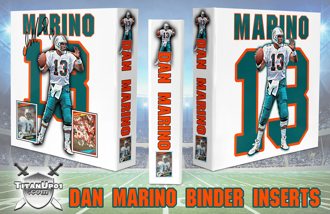 Dan Marino Cards Binder Inserts