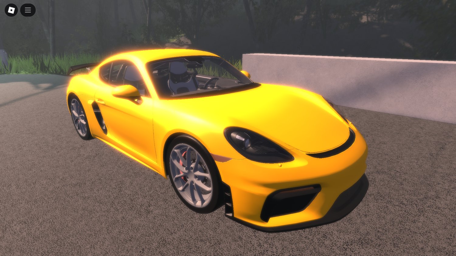 Detailed Porsche GT4 Cayman side profile