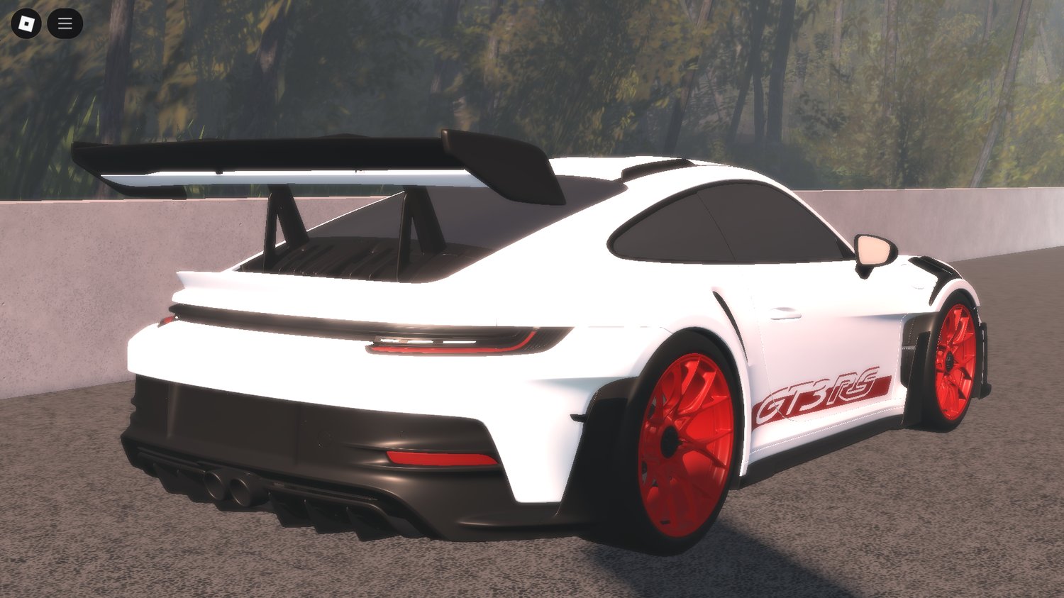 Roblox high-performance car model Porsche GT3 RS