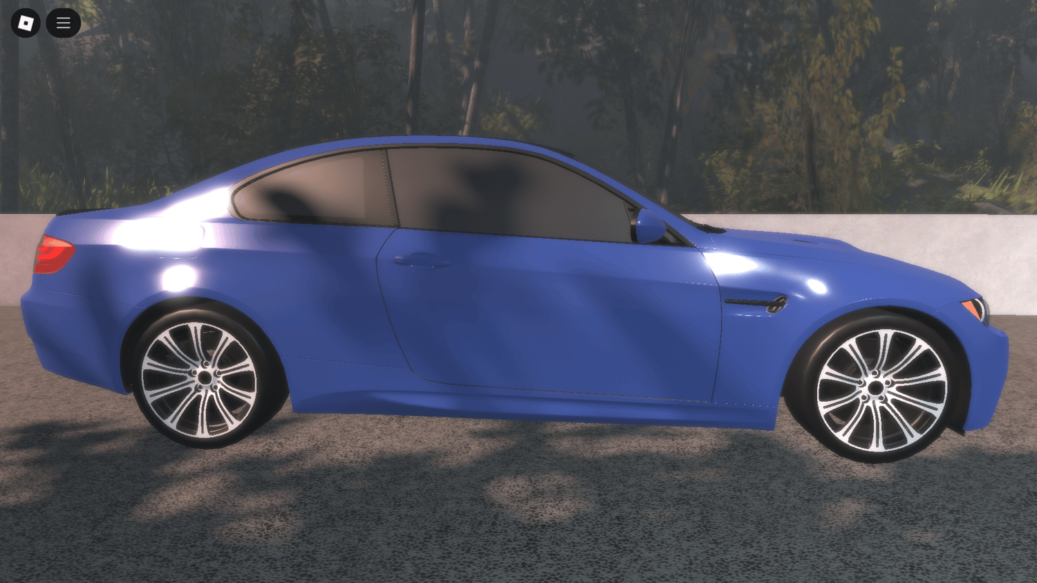Detailed classic sports car Roblox model BMW M3