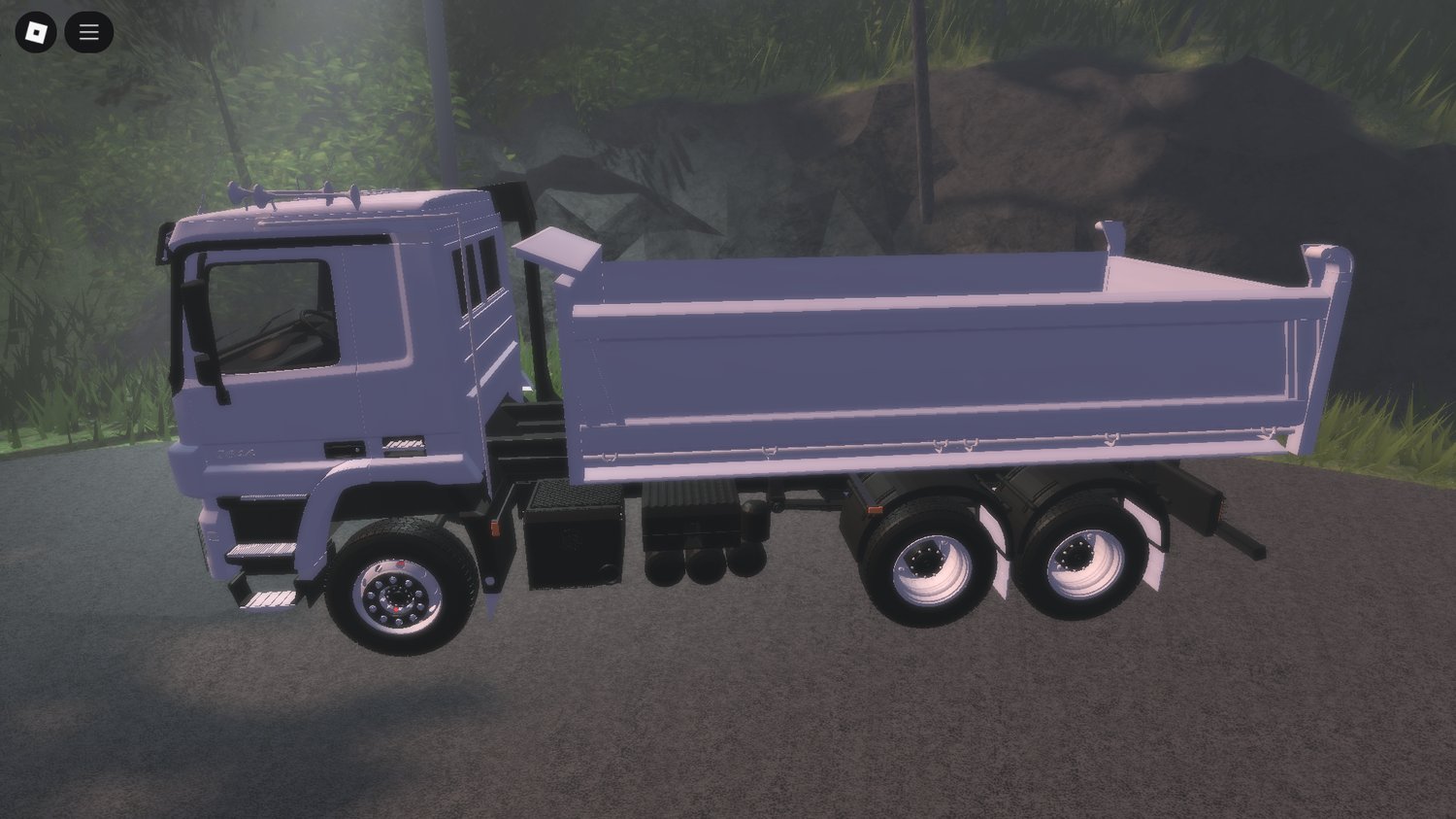 Side profile of Mercedes-Benz Actros Tipper driveable model