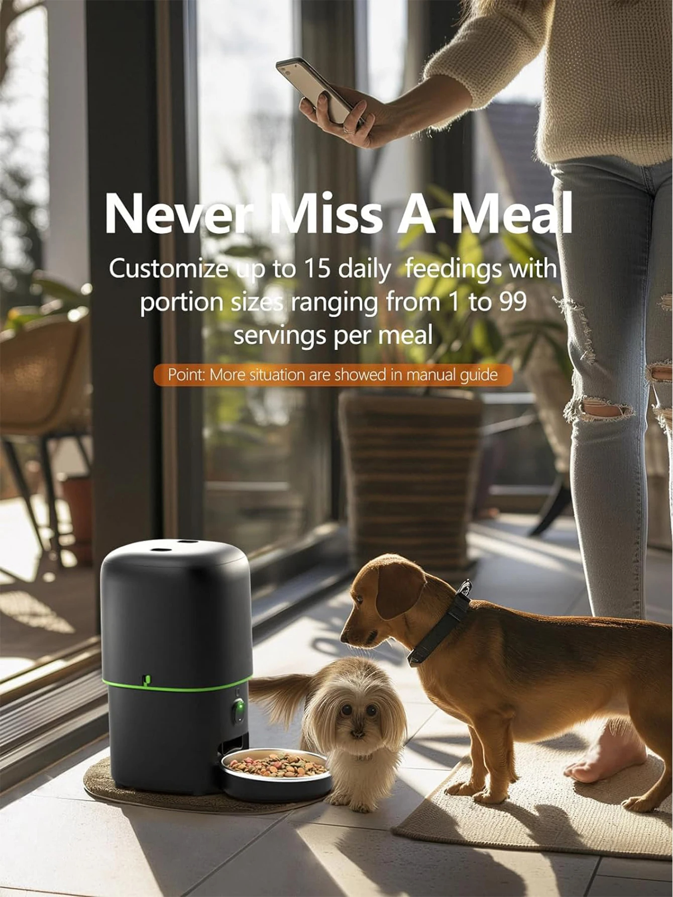 Smart Pet Feeder with HD Camera – Automatic Cat & Dog Food Dispenser | TUYA App | 2.4G/5G WiFi | Crypto-Friendly | FrogPay Store