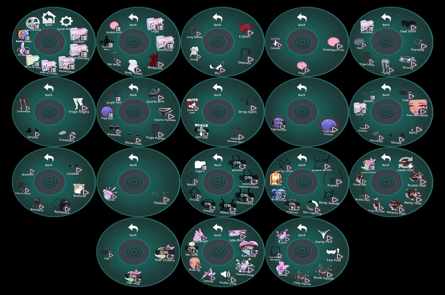 Menu & Toggles