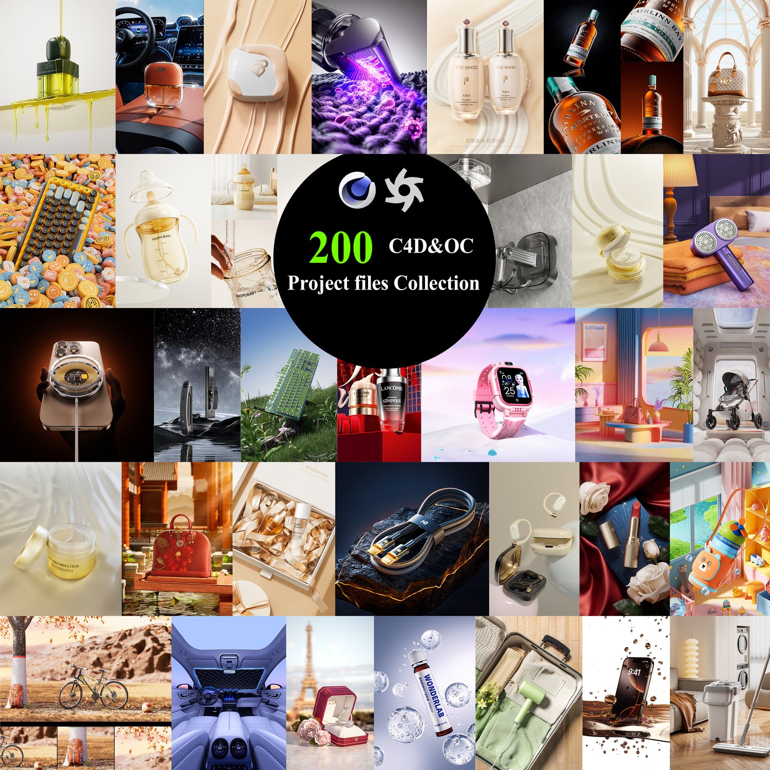 C4D and Octane 200 project files download