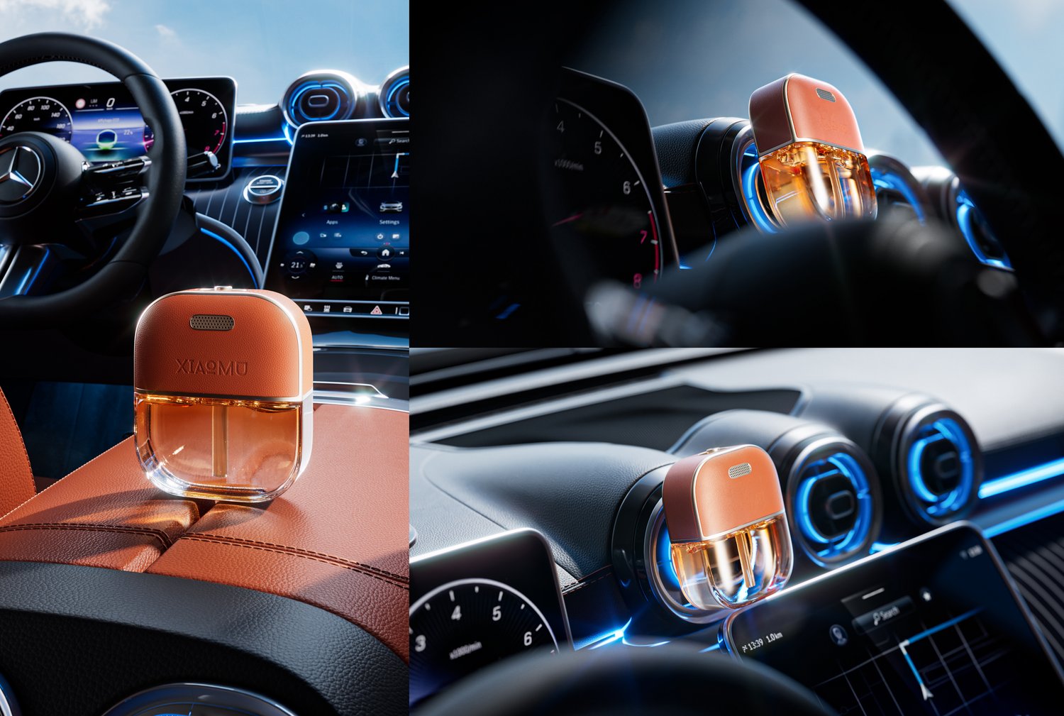 c4d and octane interior car rendering
