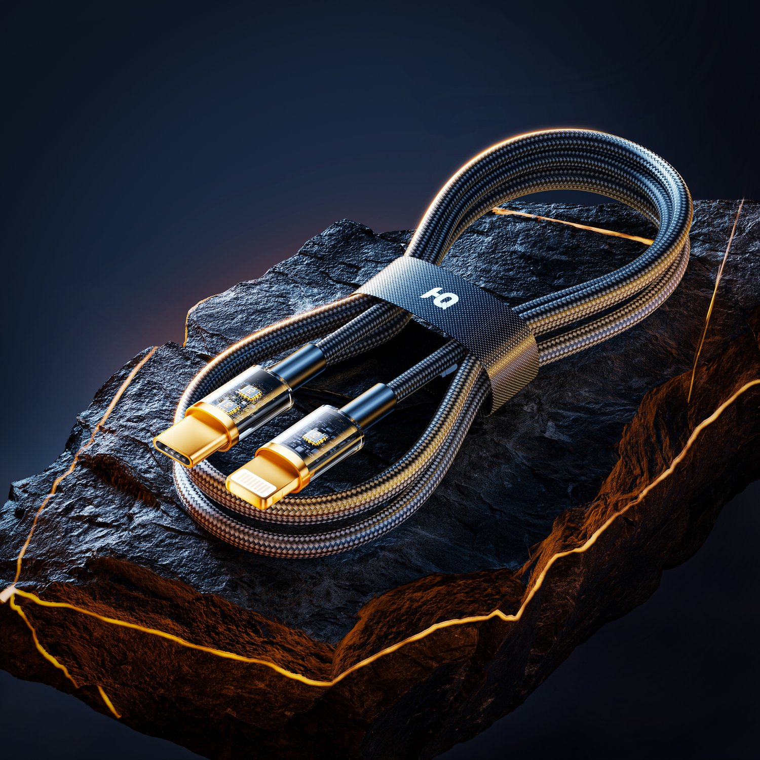c4d and octane Data cable chip rendering project files
