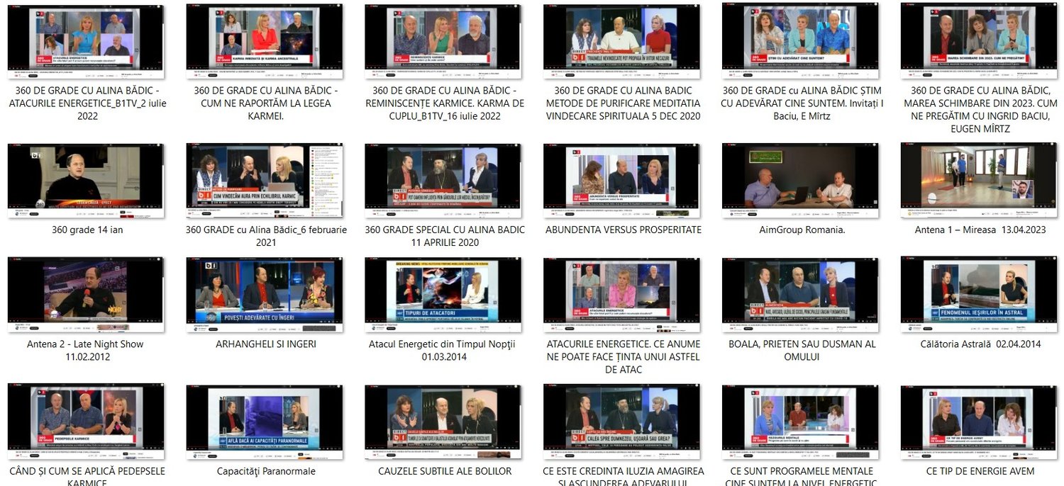 Aparitii media tv si online la emisiuni de stiri si spiritualitate ale lui Eugen Mirtz fondatorul Alchimia Vietii