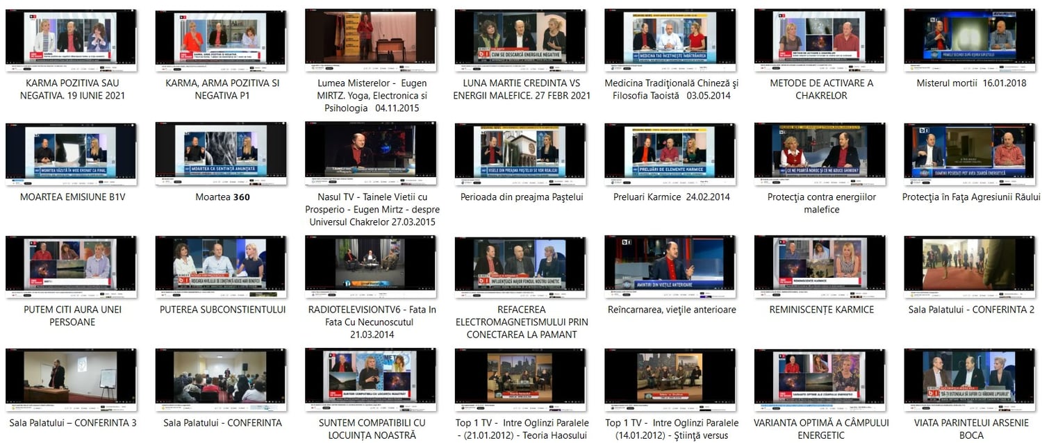 Colaj reprezentativ cu peste două decenii de apariții media ale lui Eugen Mirtz – interviuri, talk-show-uri și emisiuni dedicate spiritualității autentice, astrologiei și echilibrului interior.