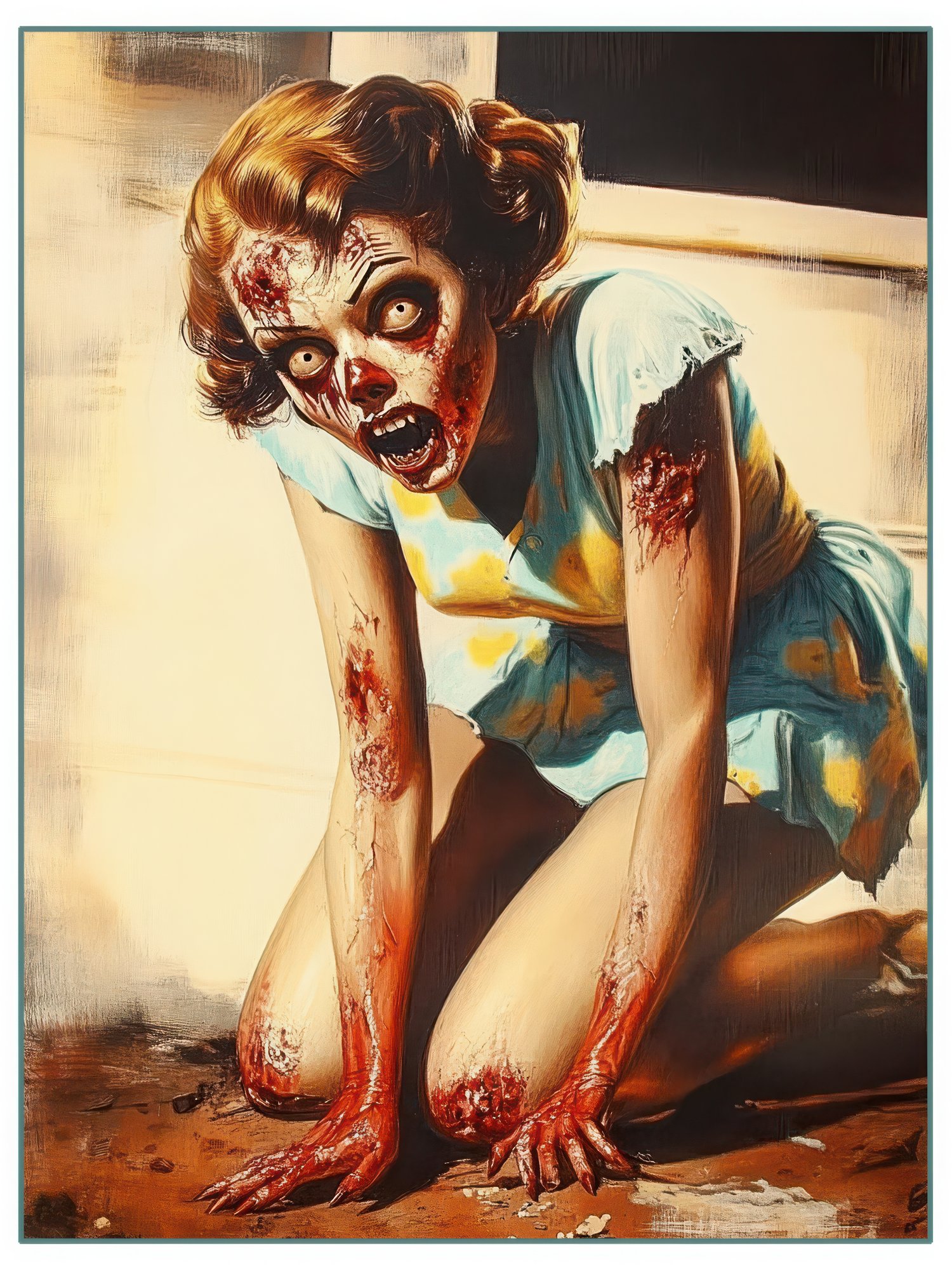 Zombie Pin Up Poster II