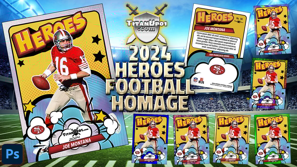 2024 Heroes Football Photoshop PSD Templates