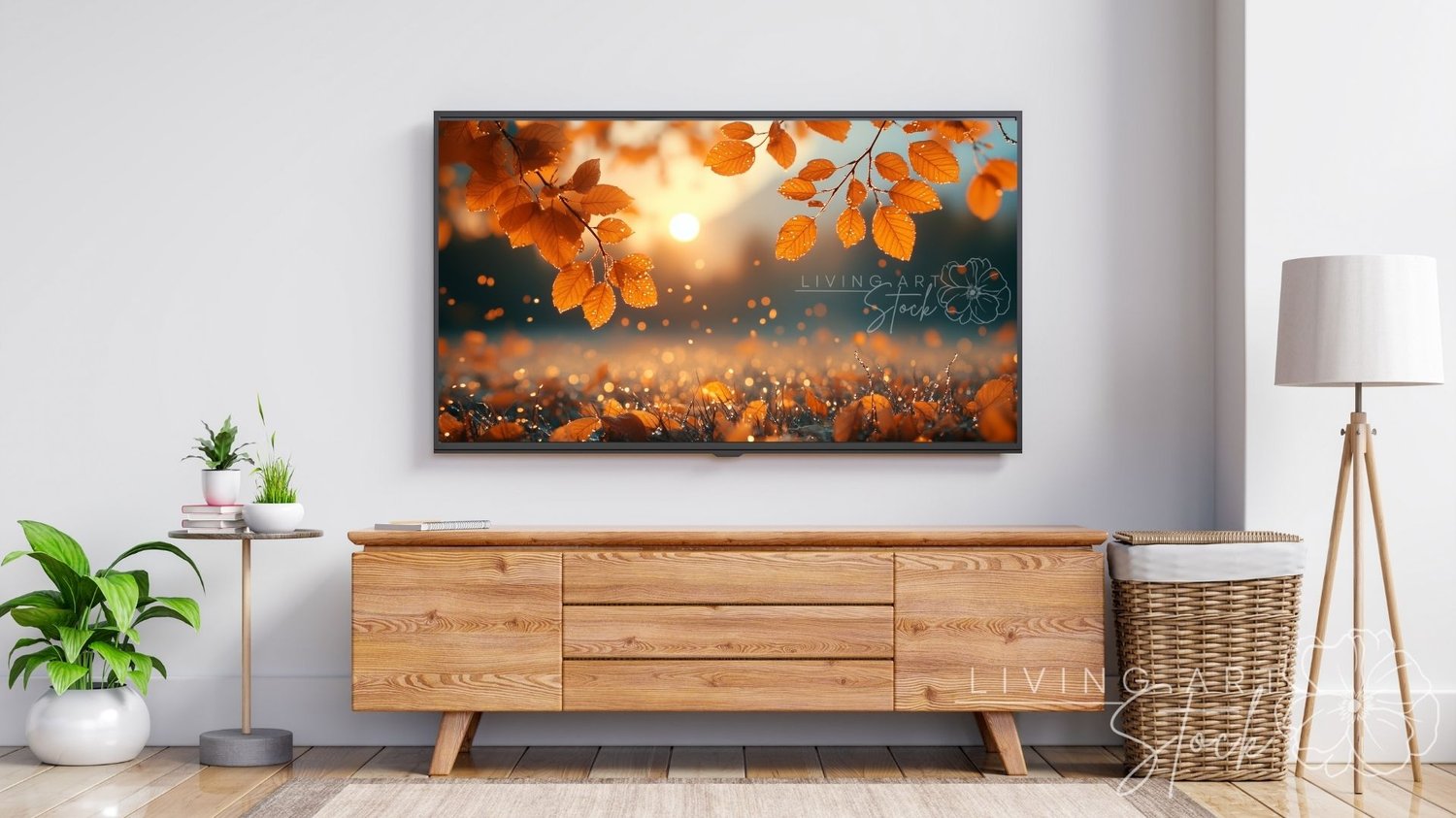 Autumn sunrise television screensaver Art