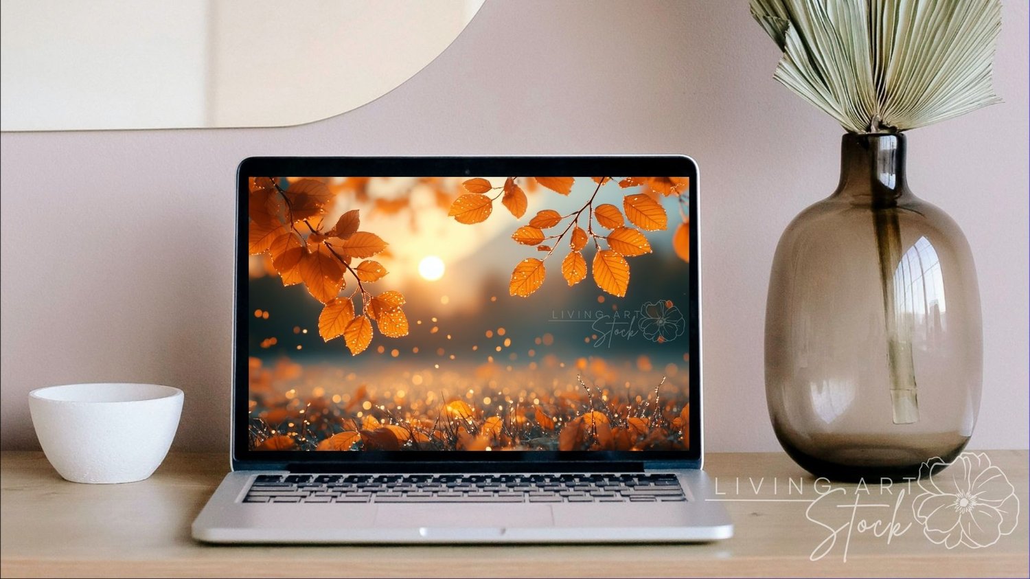 Autumn sunrise laptop computer screensaver Art
