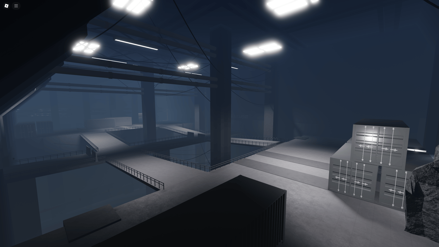 Roblox SCP viewing room build