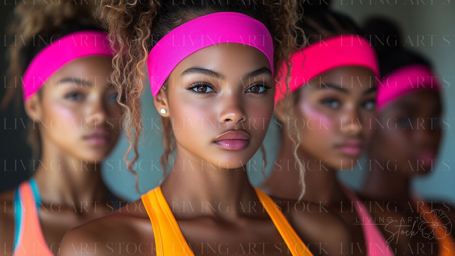 Black women fitness Cover, Neon fitness apparel