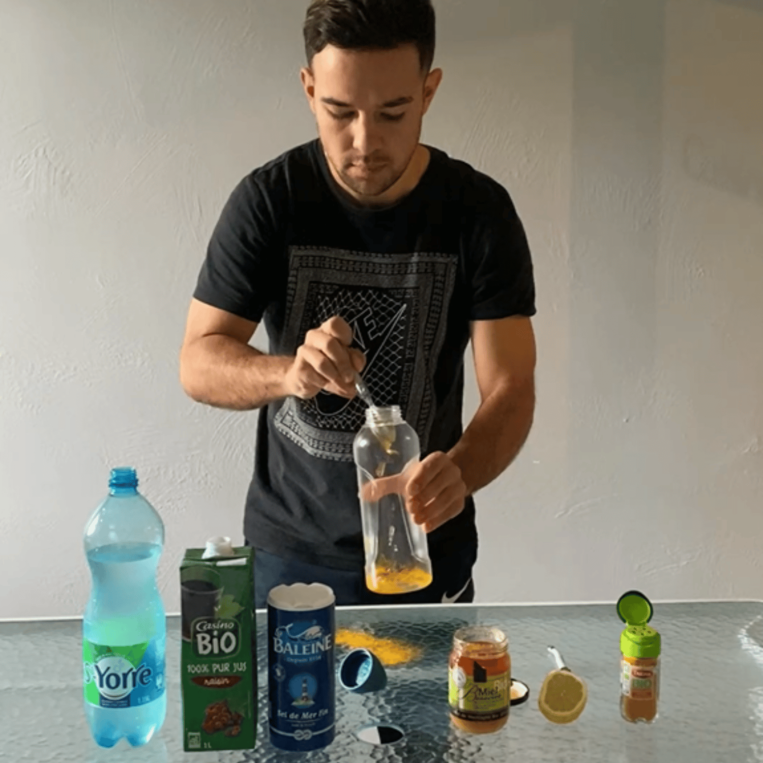 Vidéo de préparation de sa boisson énergétique