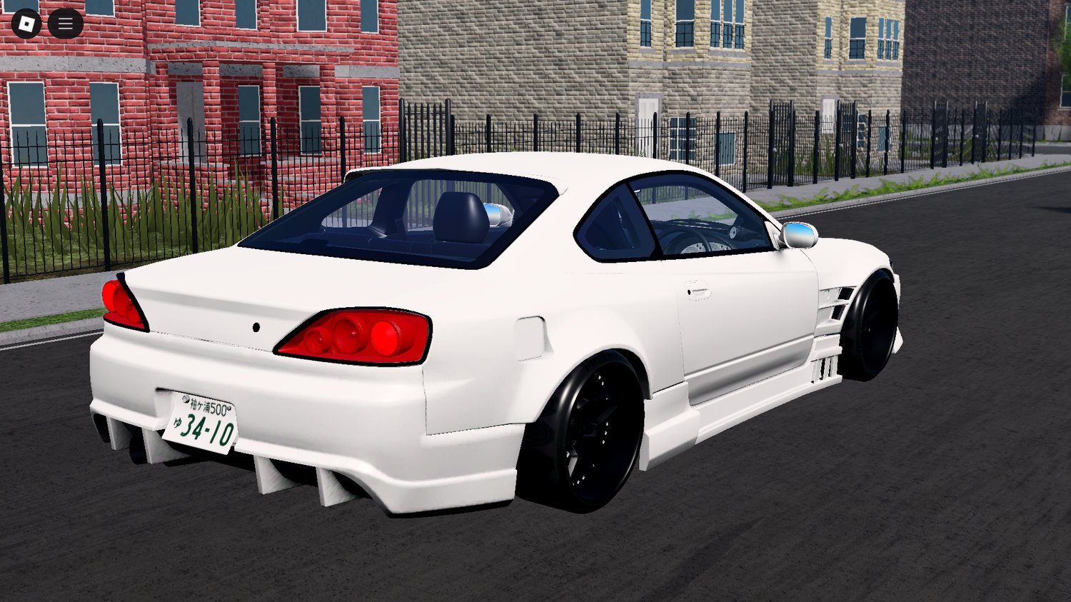 Free Roblox Nissan S15 Silvia drift car with scripted handling and smoke effects