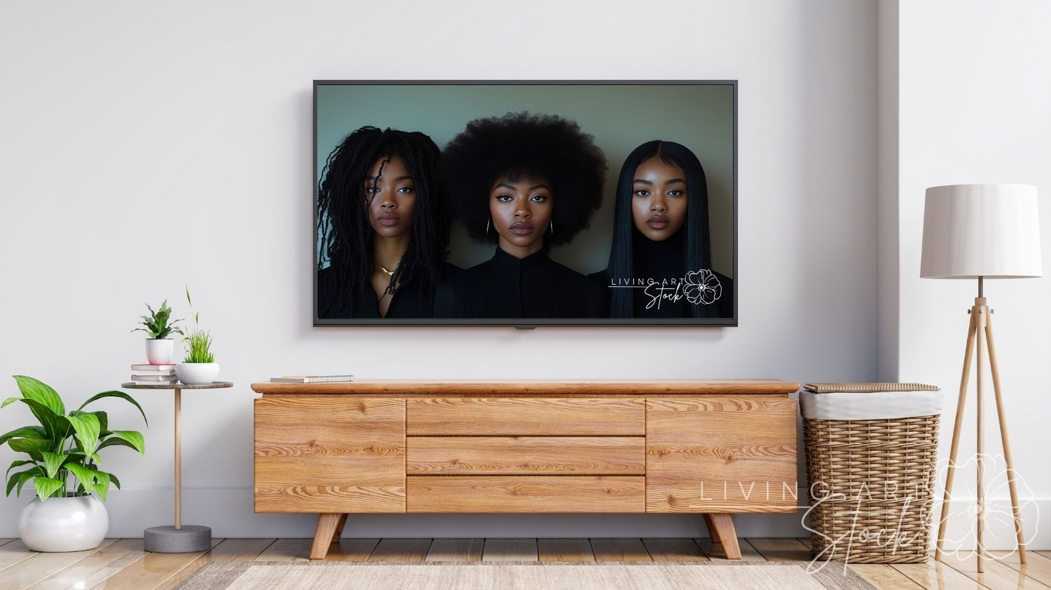 Black women hair versatility screen saver stock image