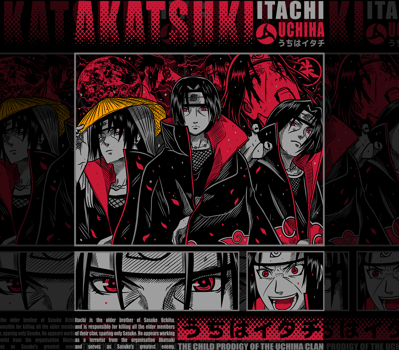 DESIGN ANIME itachi uchiha