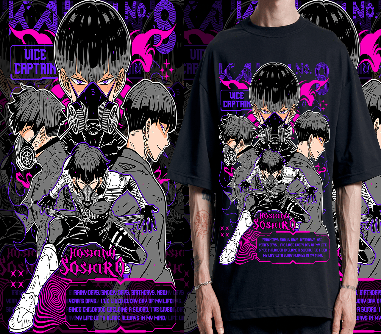 DESIGN ANIME Kaiju N8  Hoshina Soshiro