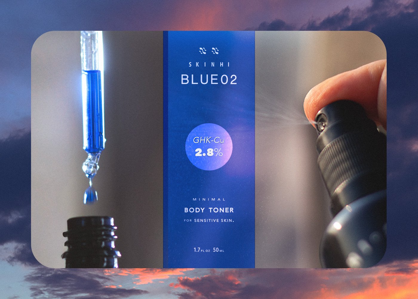 SKINHI BLUE02 product options spray dropper
