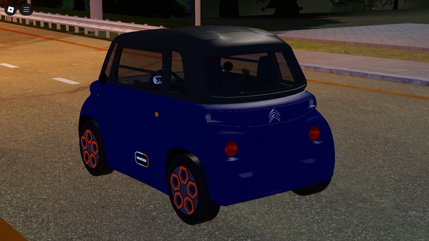 High-quality Citroën Ami 2020 Roblox car model with realistic details