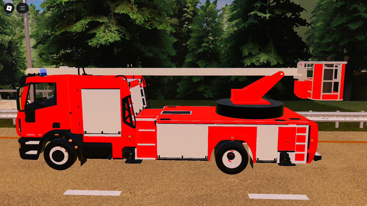Free Roblox Iveco BEA fire truck – detailed French emergency vehicle