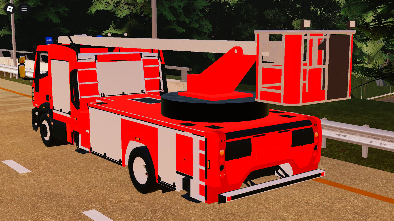 High-quality Roblox Iveco BEA ladder truck – Sapeur Pompier edition