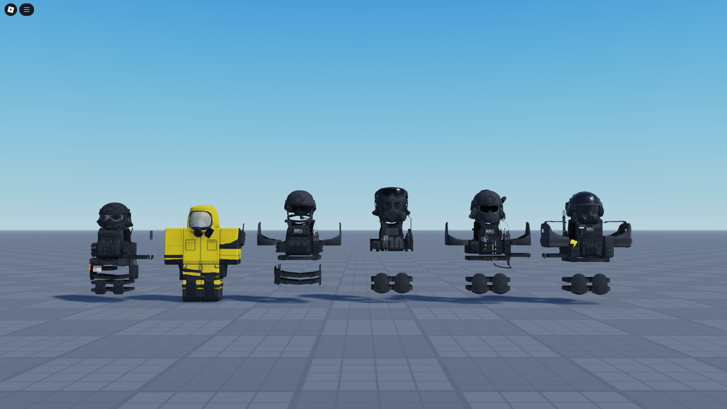 Roblox SCP morph pack with tactical uniforms and gear