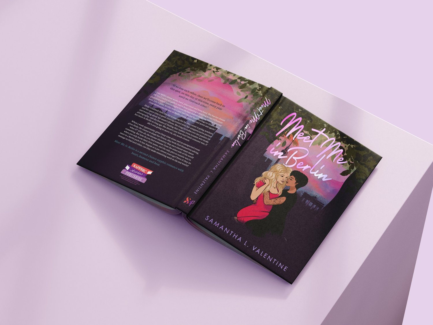 Open hardback Meet Me in Berlin - novel