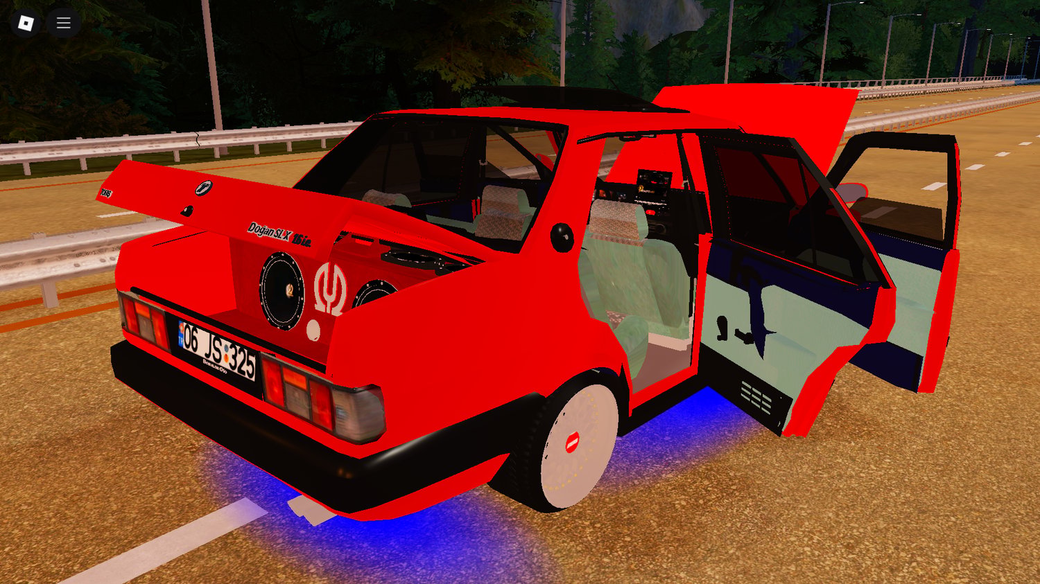 High-quality Roblox Tofaş Doğan SLX – realistic RP car