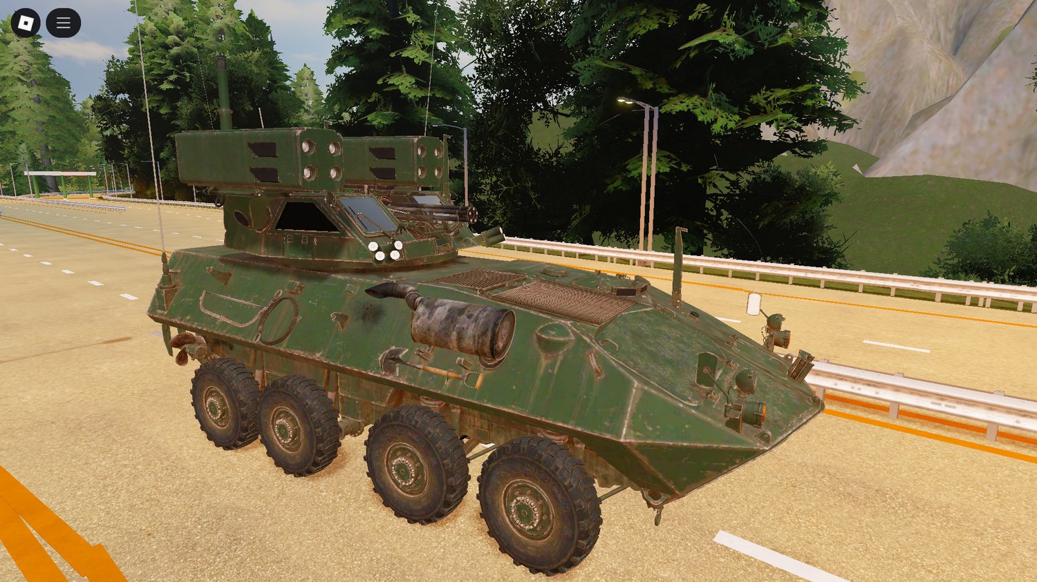 Roblox LAV-AD military vehicle – AA armored combat model