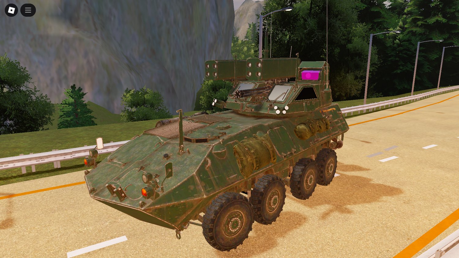 Realistic Roblox LAV-AD – anti-air armored war vehicle