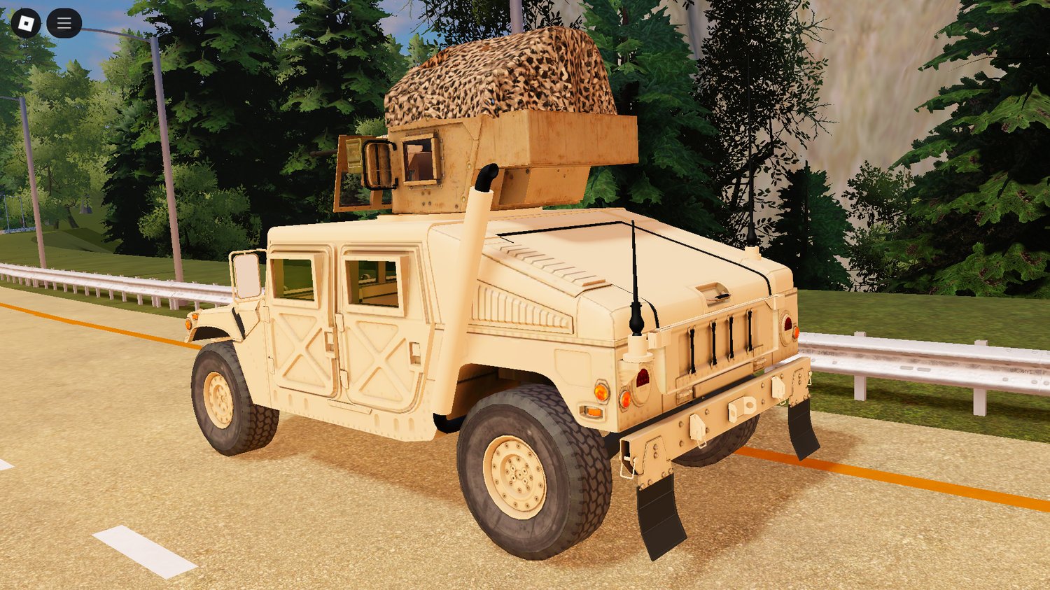 Roblox drivable combat Humvee military truck