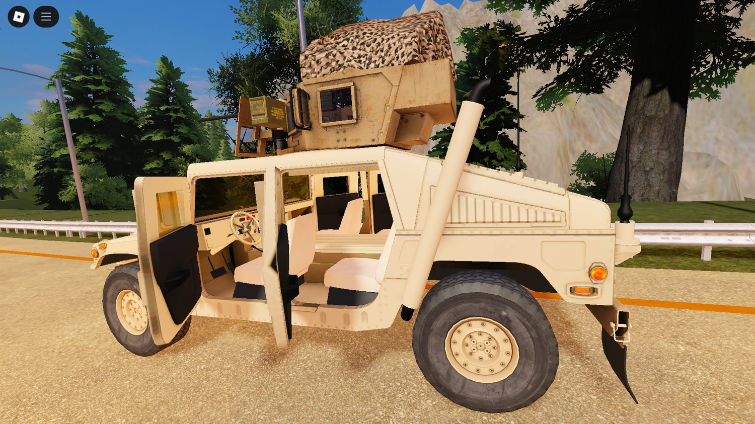 Humvee military vehicle asset for Roblox games